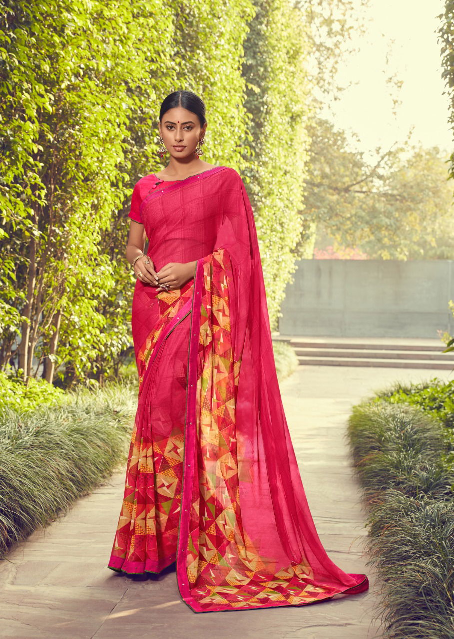 Kashvi Zubaida 2  Latest Fancy Designer Georgette Printed Saree Collection